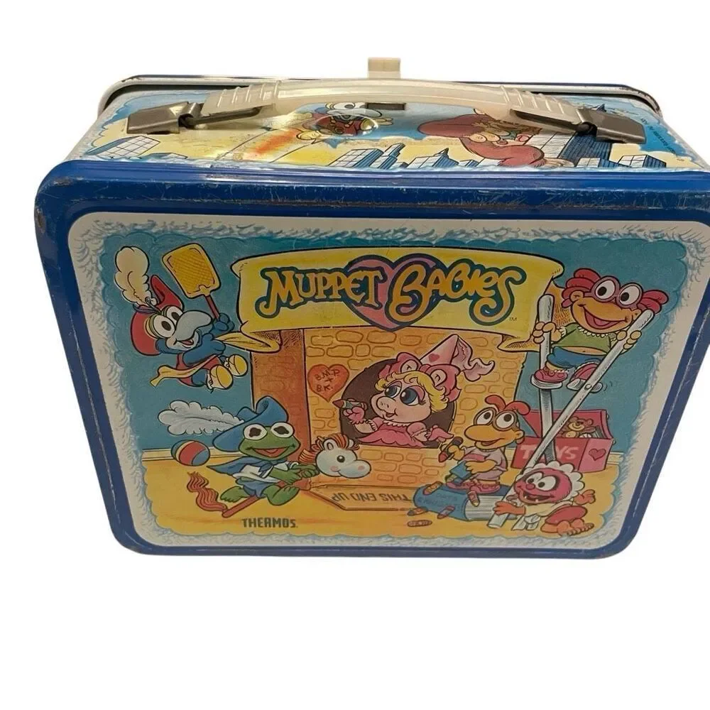 Muppet Babies 1985 Vintage Metal Lunchbox. 80s cartoons